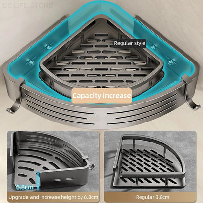 Badkamer Hoekplank met Handdoekstang