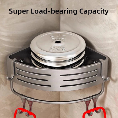 Badkamer Hoekplank met Handdoekstang